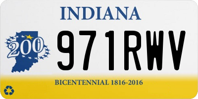 IN license plate 971RWV