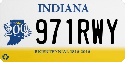 IN license plate 971RWY