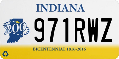 IN license plate 971RWZ