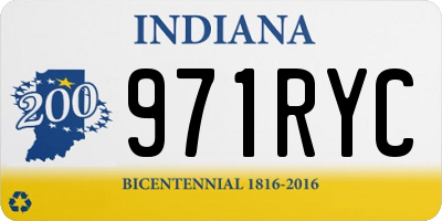 IN license plate 971RYC