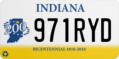 IN license plate 971RYD