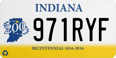 IN license plate 971RYF