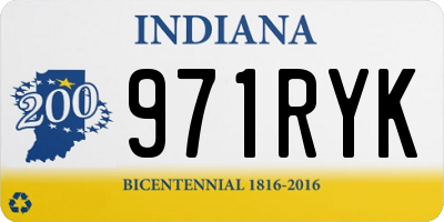 IN license plate 971RYK