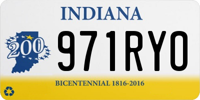 IN license plate 971RYO