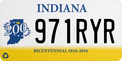 IN license plate 971RYR