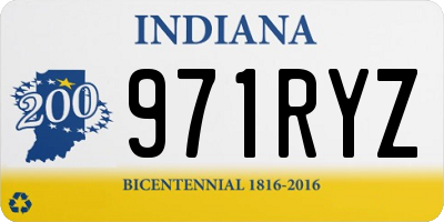 IN license plate 971RYZ