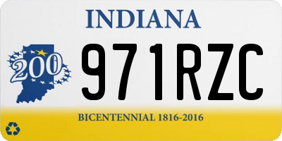IN license plate 971RZC