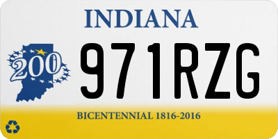 IN license plate 971RZG