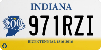 IN license plate 971RZI
