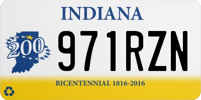 IN license plate 971RZN