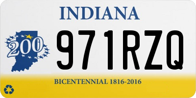 IN license plate 971RZQ