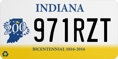 IN license plate 971RZT