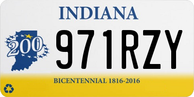 IN license plate 971RZY