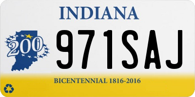 IN license plate 971SAJ