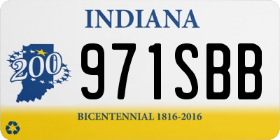 IN license plate 971SBB