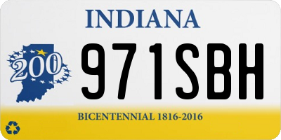 IN license plate 971SBH
