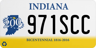 IN license plate 971SCC