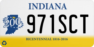 IN license plate 971SCT