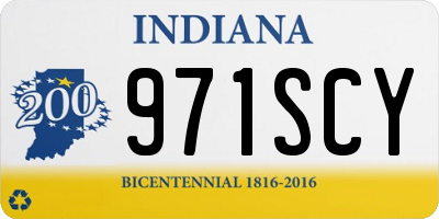 IN license plate 971SCY