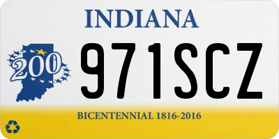 IN license plate 971SCZ