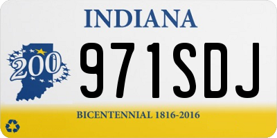 IN license plate 971SDJ