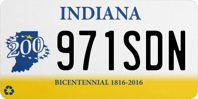 IN license plate 971SDN