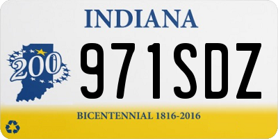 IN license plate 971SDZ