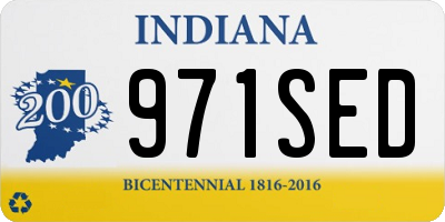 IN license plate 971SED