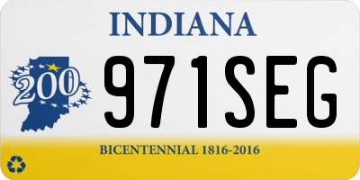 IN license plate 971SEG