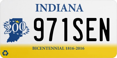 IN license plate 971SEN