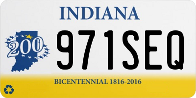 IN license plate 971SEQ