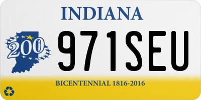 IN license plate 971SEU