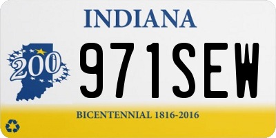IN license plate 971SEW