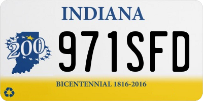 IN license plate 971SFD