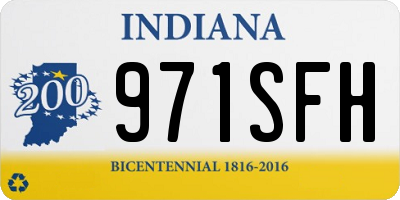 IN license plate 971SFH