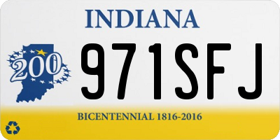 IN license plate 971SFJ