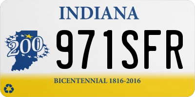 IN license plate 971SFR
