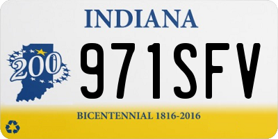 IN license plate 971SFV