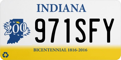 IN license plate 971SFY