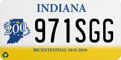 IN license plate 971SGG
