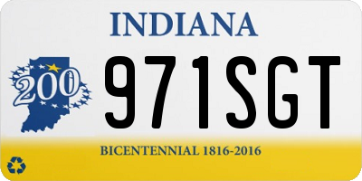 IN license plate 971SGT
