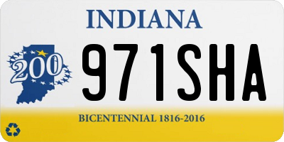 IN license plate 971SHA