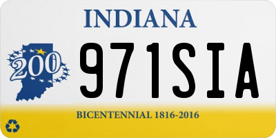 IN license plate 971SIA