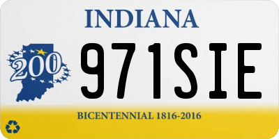 IN license plate 971SIE