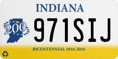 IN license plate 971SIJ