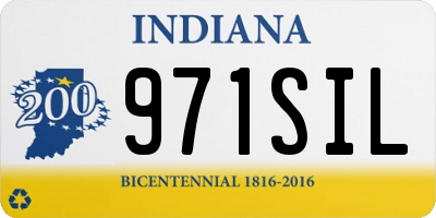 IN license plate 971SIL