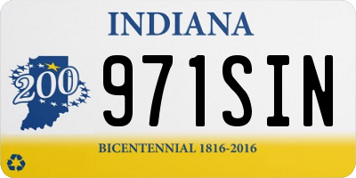 IN license plate 971SIN