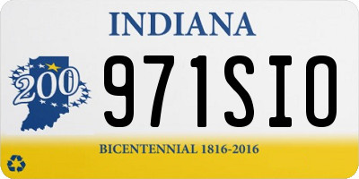 IN license plate 971SIO