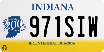 IN license plate 971SIW