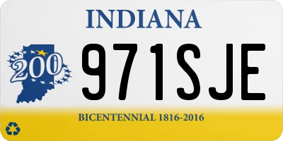 IN license plate 971SJE